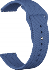 Ремешок силиконовый GSMIN Tread 20 для Samsung Galaxy Watch 4 Classic 46мм (Темно-синий)