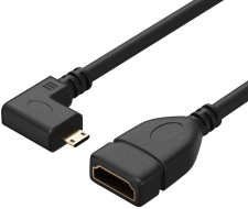 ������ ���������� ������� GSMIN AC22 ������� HDMI (F) - micro HDMI (M) 25 �� (������)
