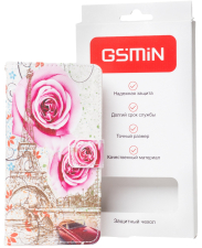 Чехол-книжка GSMIN Book Art для Samsung Galaxy A7 с застежкой (Париж)