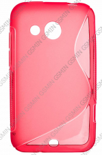 Чехол силиконовый для HTC Desire 200 S-Line TPU (Красный)