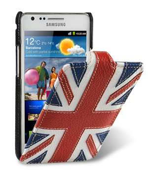 Кожаный чехол для Samsung Galaxy S2 Plus (i9105) Melkco Premium Leather Case - Craft Edition Jacka Type - The Nations Britain