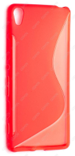 Чехол силиконовый для Sony Xperia XA S-Line TPU (Красный)