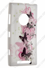 Чехол силиконовый для Nokia Lumia 830 с Рисунком N4