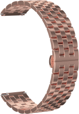 Ремешок стальной GSMIN Cuff 22 для Amazfit GTR 3 Pro (Розовое золото)