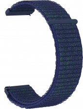 Ремешок нейлоновый GSMIN Woven Nylon 22 для Elari KidPhone Fresh (Темно-синий)
