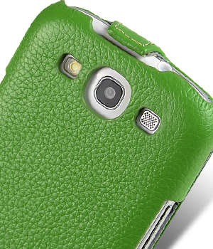 Кожаный чехол для Samsung Galaxy S3 (i9300) Melkco Premium Leather Case - Jacka Type (Green LC)