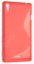 Чехол силиконовый для Sony Xperia T3 S-Line TPU (Красный)