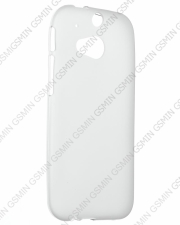 Чехол силиконовый для HTC One 2 M8 (Матовый Белый)