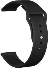 Ремешок силиконовый GSMIN Sport Band 22 для Мультимодель (Черный)