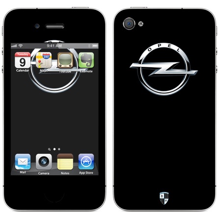 Наклейка виниловая Black Horn для iPhone 4/4S (Au 71)