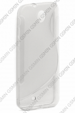 Чехол силиконовый для HTC Desire 300 S-Line TPU (Прозрачный)