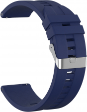 Ремешок силиконовый GSMIN Aztec 20 для Samsung Galaxy Watch 4 Classic 46мм (Темно-синий)