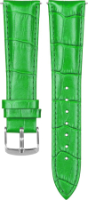 Ремешок кожаный GSMIN Crocodile 22 для Мультимодель (Зеленый)