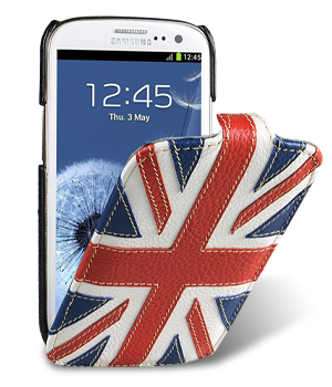 Кожаный чехол для Samsung Galaxy S3 (i9300) Melkco Premium Leather Case - Craft Edition Jacka Type - The Nations Britain