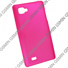 Чехол-накладка для LG Optimus 4X HD / P880 (Малиновый)
