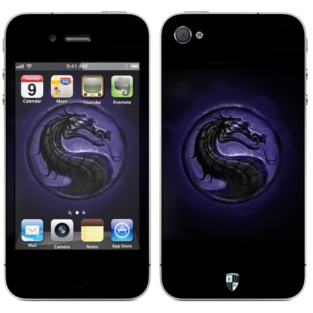 Наклейка виниловая Black Horn для iPhone 4/4S (Ga 03)