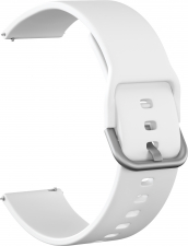 Ремешок силиконовый GSMIN Sport Line 20 для Samsung Galaxy Watch 4 Classic 46мм (Белый)