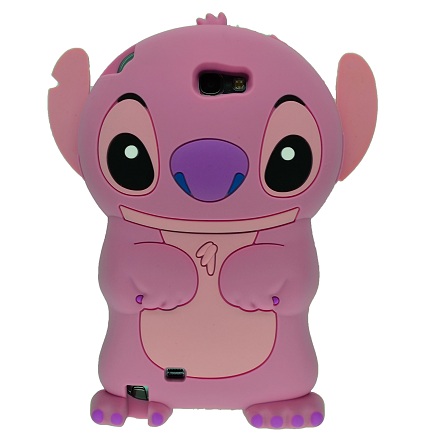 Чехол в виде Мультяшек для Samsung Galaxy Note 2 (N7100) Stitch (Розовый)