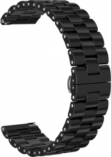 Ремешок керамический GSMIN Bias 20 для Samsung Galaxy Watch 4 Classic 46мм (Черный)