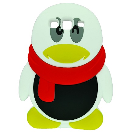 Чехол в виде Мультяшек для Samsung Galaxy S3 (i9300)  Penguin Boy (Белый)