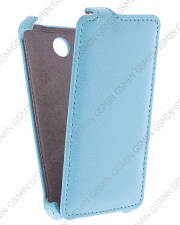 Кожаный чехол для Fly IQ 449 Pronto Armor Case (Light Blue)