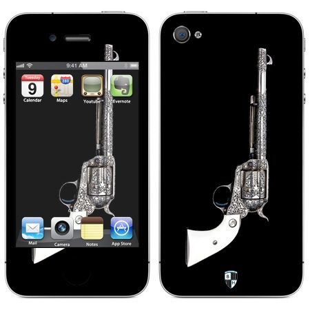 Наклейка виниловая Black Horn для iPhone 4/4S (Gu 06)