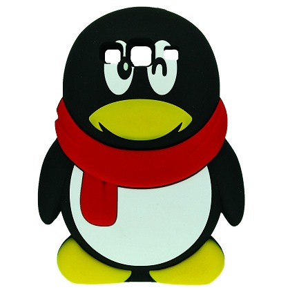 Чехол в виде Мультяшек для Samsung Galaxy S3 (i9300)  Penguin Boy (Черный)