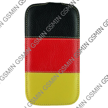 Кожаный чехол для Samsung Galaxy S3 (i9300) Melkco Premium Leather Case - Craft Edition Jacka Type - The Nations Germany