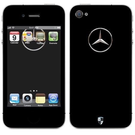 Наклейка виниловая Black Horn для iPhone 4/4S (Au 46)