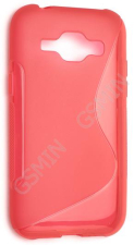 Чехол силиконовый для Samsung Galaxy J1 (J100H) S-Line TPU (Красный)