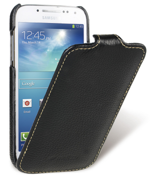 Кожаный чехол для Samsung Galaxy S4 Mini (i9190) Melkco Premium Leather Case - Jacka Type (Black LC)