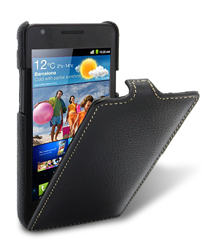Кожаный чехол для Samsung Galaxy S2 Plus (i9105) Melkco Premium Leather Case - Jacka Type (Black LC)