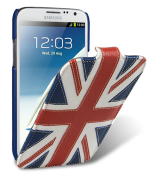Кожаный чехол для Samsung Galaxy Note 2 (N7100) Melkco Premium Leather Case - Craft Edition Jacka Type - The Nations Britain