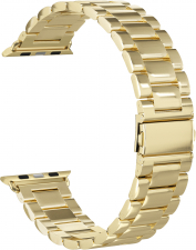 Ремешок стальной GSMIN Classic Collection для Apple Watch Series 7 41mm 38/40 (Золотой)