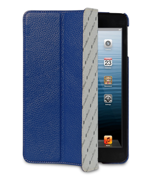Кожаный чехол для iPad mini Melkco Premium Leather case - Slimme Cover Type (Dark Blue LC)