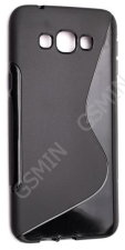 Чехол силиконовый для Samsung Galaxy A8 S-Line TPU (Черный)