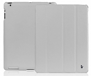 Кожаный чехол для iPad 2/3 и iPad 4 Jison Smart Leather Case (Серый)