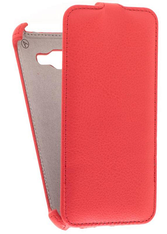 Кожаный чехол для Samsung Galaxy Grand Prime G530H Armor Case (Красный)