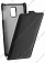 Кожаный чехол для Samsung Galaxy Note 4 (octa core) Sipo Premium Leather Case - V-Series (Чёрный)