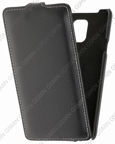 Кожаный чехол для Samsung Galaxy Note 4 (octa core) Art Case (Черный)