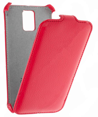 Кожаный чехол для Samsung Galaxy S5 SmartBuy Ultimate Case (Красный)