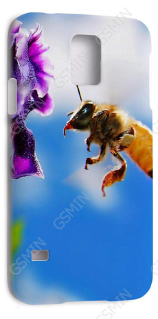 Чехол-накладка для Samsung Galaxy S5 (Белый) (Дизайн 161)
