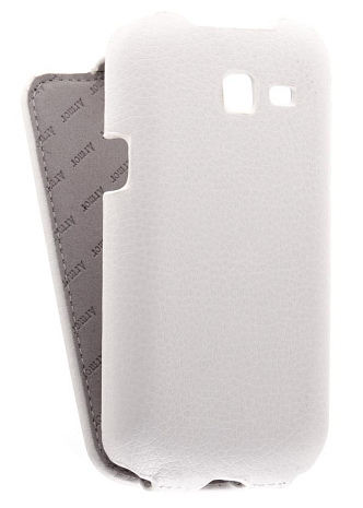 Кожаный чехол для Samsung Galaxy Trend (S7390) Armor Case "Full" (Белый) (Дизайн 154)