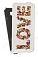 Кожаный чехол для Asus Zenfone 2 Laser ZE550KL Gecko Case (Белый) (Дизайн 14/14)