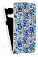 Кожаный чехол для Asus Zenfone 4 (A400CG) Aksberry Protective Flip Case (Белый) (Дизайн 18/18)