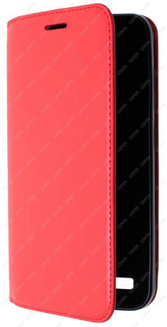 Кожаный чехол для ASUS ZenFone Max ZC550KL на магните (Красный)