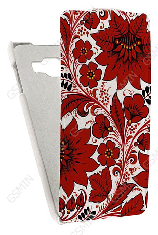 Кожаный чехол для Samsung Galaxy A7 (2016) Art Case (Белый) (Дизайн 146)