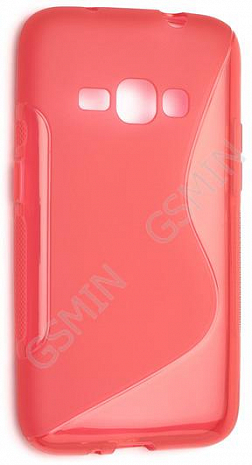 Чехол силиконовый для Samsung Galaxy J1 (2016) S-Line TPU (Красный)