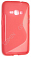 Чехол силиконовый для Samsung Galaxy J1 (2016) S-Line TPU (Красный)