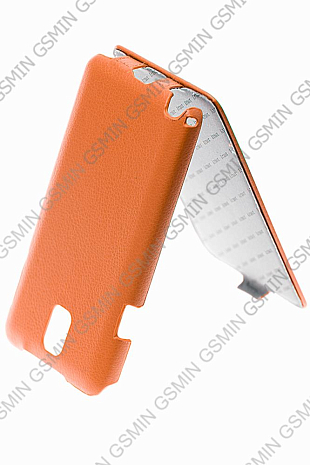 Кожаный чехол для Samsung Galaxy Note 3 (N9005) Armor Case "Full" (Оранжевый)